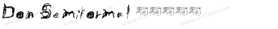 Don Semiformal字体转换